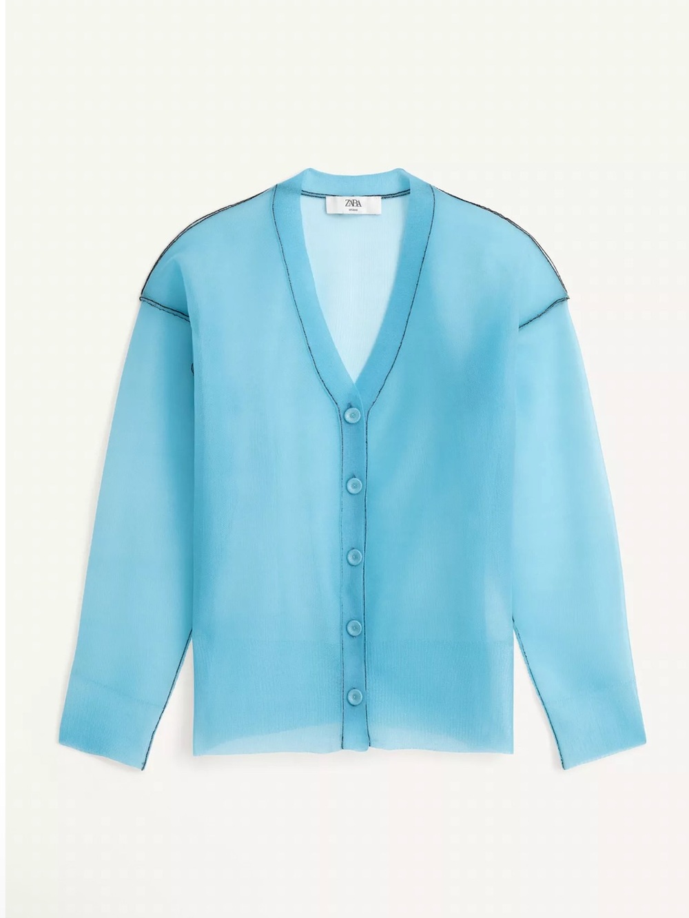 Zara LIMITED EDITION SHEER KNIT CARDIGAN